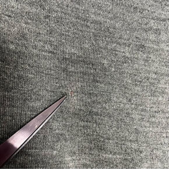 Escada Silk Wool Blend Thin Sweater Lightweight Turtleneck Flannel Gray Women XS - Picture 4 of 10